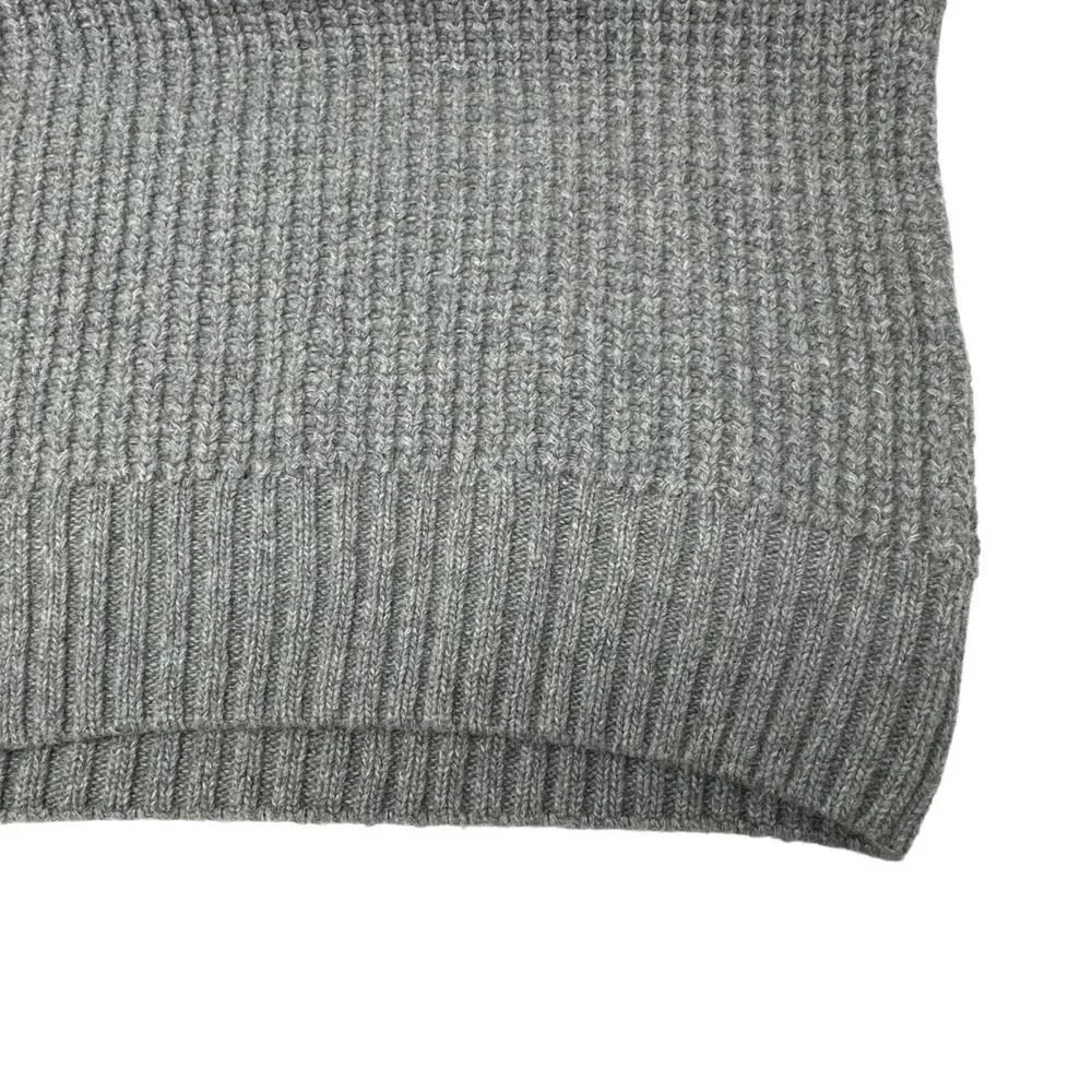DANIELE BLASI‎ Mens Gray Wool Blend Shawl Collar Italy Made Sweater L